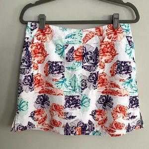 Lady Hagen Floral Golf Skort MIni Skirt Size 6